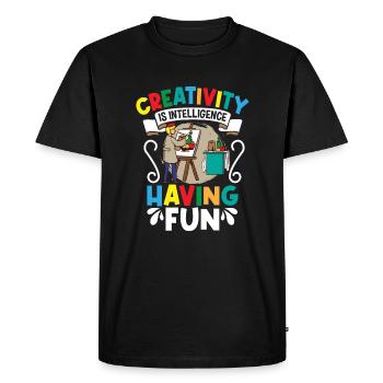 Artist Painting Painter Art Color Art Teacher - Men's Premium Organic T-Shirt - black - Front - Nico (187cm)