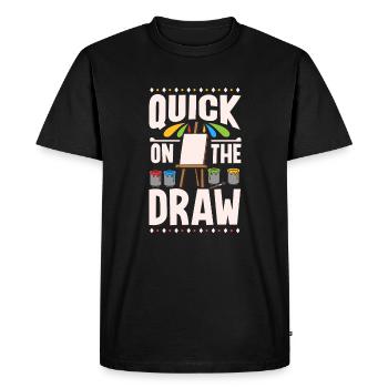 Artiste Peinture Peintre Art Couleur Art Professeur - T-shirt Premium bio Homme - noir - Devant - Nico (187cm)