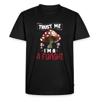 Morels Mushroom Picker Mushroom Farmer Mushroom - T-shirt Premium bio Homme - noir - Devant - Nico (187cm)