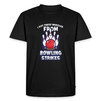 Équipe de bowling drôle Bowler Strike idée cadeau - T-shirt Premium bio Homme - noir - Devant - Nico (187cm)
