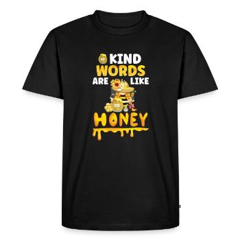 Apiculteur Gnomes Gnome Amant Drôle Gnome Abeille à miel - T-shirt Premium bio Homme - noir - Devant - Nico (187cm)