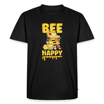 Apiculteur Gnomes Gnome Amant Drôle Gnome Abeille à miel - T-shirt Premium bio Homme - noir - Devant - Nico (187cm)