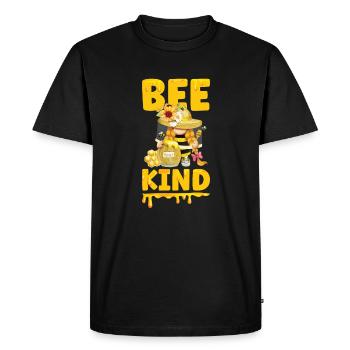 Apiculteur Gnomes Gnome Amant Drôle Gnome Abeille à miel - T-shirt Premium bio Homme - noir - Devant - Nico (187cm)