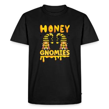 Apiculteur Gnomes Gnome Amant Drôle Gnome Abeille à miel - T-shirt Premium bio Homme - noir - Devant - Nico (187cm)