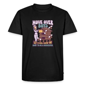 Abeille mellifère Apiculture Apiculteur Apiculture - T-shirt Premium bio Homme - noir - Devant - Nico (187cm)