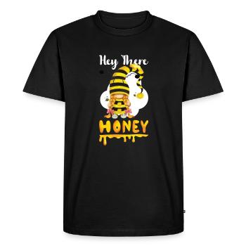 Apiculteur Gnomes Gnome Amant Drôle Gnome Abeille à miel - T-shirt Premium bio Homme - noir - Devant - Nico (187cm)