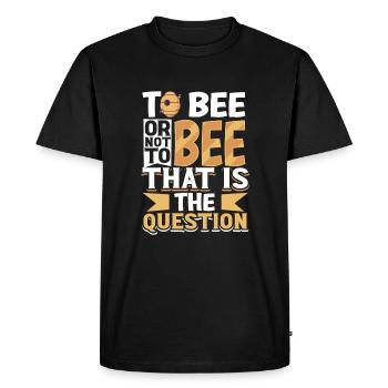 Abeille mellifère Apiculture Apiculteur Apiculture - T-shirt Premium bio Homme - noir - Devant - Nico (187cm)