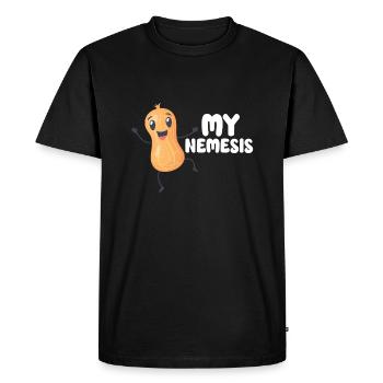 Peanut Allergy Survivor Peanut Allergy Awareness - Men's Premium Organic T-Shirt - black - Front - Nico (187cm)