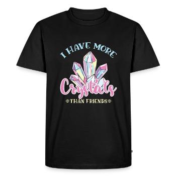 Crystal Healing Crystals and Stones - Men's Premium Organic T-Shirt - black - Front - Nico (187cm)