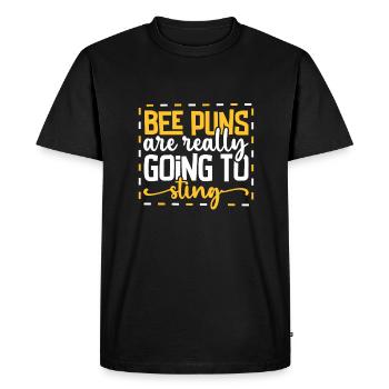 Honey Bee Beekeeping Beekeeper Honeybee Beekeeping - Men's Premium Organic T-Shirt - black - Front - Nico (187cm)