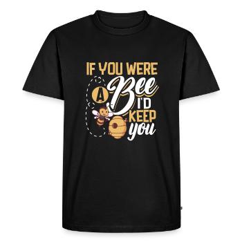 Honey Bee Beekeeping Beekeeper Honeybee Beekeeping - Men's Premium Organic T-Shirt - black - Front - Nico (187cm)