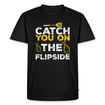 Attrapez-vous dans le revers de la médaille - Grillfan Spruch - T-shirt Premium bio Homme - noir - Devant - Nico (187cm)