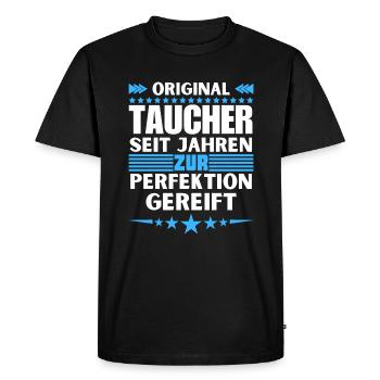 Des plongeurs mûris à la perfection - T-shirt Premium bio Homme - noir - Devant - Nico (187cm)