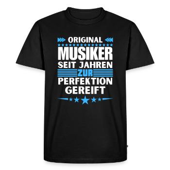 Des musiciens mûris à la perfection - T-shirt Premium bio Homme - noir - Devant - Nico (187cm)
