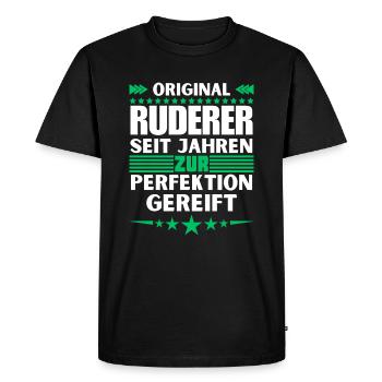 Les rameurs ont mûri à la perfection - T-shirt Premium bio Homme - noir - Devant - Nico (187cm)