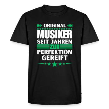 Des musiciens mûris à la perfection - T-shirt Premium bio Homme - noir - Devant - Nico (187cm)