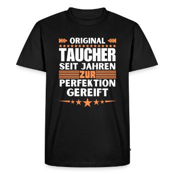Des plongeurs mûris à la perfection - T-shirt Premium bio Homme - noir - Devant - Nico (187cm)