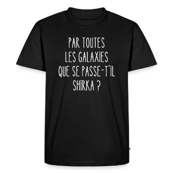 par toutes les galaxies - T-shirt Premium bio Homme - noir - Devant - Nico (187cm)