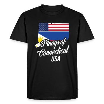 Filipinos of Connecticut Design for Proud Fil-Ams - Men's Premium Organic T-Shirt - black - Front - Nico (187cm)