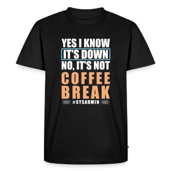 Network Administrator Network Engineer - Men's Premium Organic T-Shirt - black - Front - Nico (187cm)