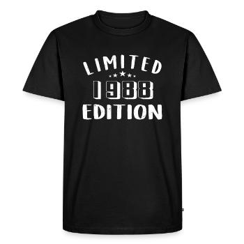 Anniversaire 1988 Edition Limitée 1988 - T-shirt Premium bio Homme - noir - Devant - Nico (187cm)