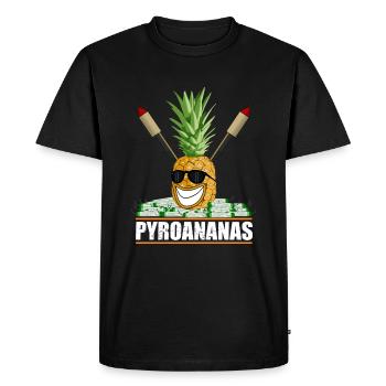 Feux d'artifice Pyro ananas - T-shirt Premium bio Homme - noir - Devant - Nico (187cm)