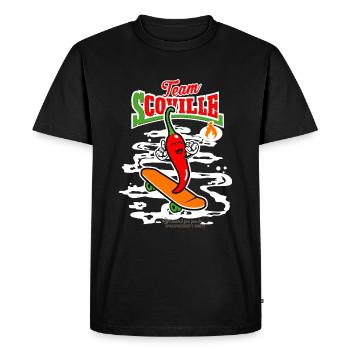 Chili Équipe Scoville - T-shirt Premium bio Homme - noir - Devant - Nico (187cm)