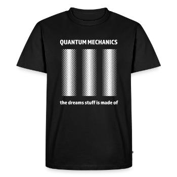 Quantum mechanics physics - Men's Premium Organic T-Shirt - black - Front - Nico (187cm)