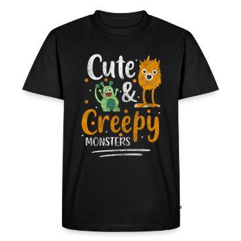 Créature d’horreur Terrifiant Monster Hunter - T-shirt Premium bio Homme - noir - Devant - Nico (187cm)