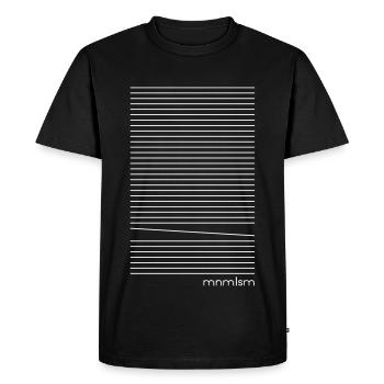 Minimal - tombé en panne - T-shirt Premium bio Homme - noir - Devant - Nico (187cm)