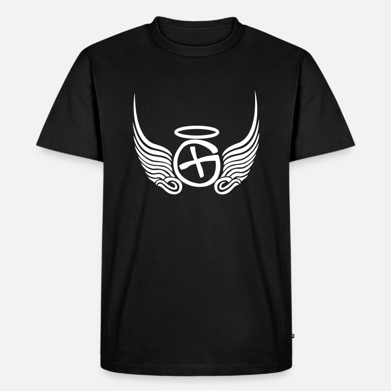 GC Engelchen - Männer Premium Bio T-Shirt - Schwarz