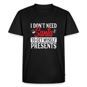Anti Xmas - Men's Premium Organic T-Shirt - black - Front - Nico (187cm)