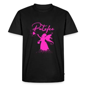putzfee femme de ménage femmes femmes doux T-shirt - T-shirt Premium bio Homme - noir - Devant - Nico (187cm)
