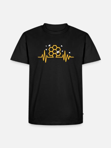 Honeycomb - Men's Premium Organic T-Shirt - black