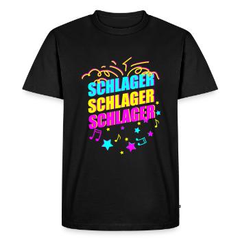 Frapper - T-shirt Premium bio Homme - noir - Devant - Nico (187cm)