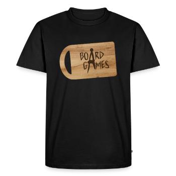 Boardgame Shirt - BOARDGAMES - Men's Premium Organic T-Shirt - black - Front - Nico (187cm)