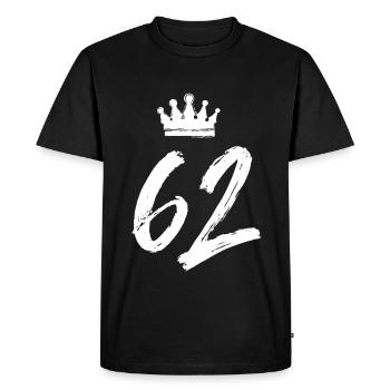 62 Couronne numérique - T-shirt Premium bio Homme - noir - Devant - Nico (187cm)