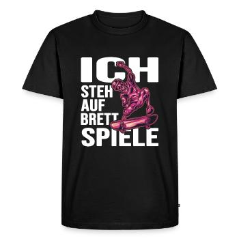 planche à roulettes sk8 planchiste skatepark - T-shirt Premium bio Homme - noir - Devant - Nico (187cm)