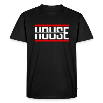 House Music - T-shirt Premium bio Homme - noir - Devant - Nico (187cm)