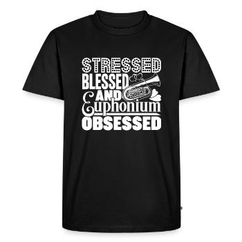 Blessed And Euphonium Obsessed - Men's Premium Organic T-Shirt - black - Front - Nico (187cm)