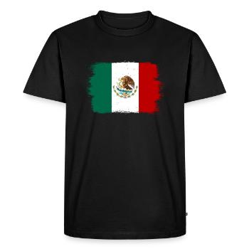 Mexico Flag Mexican Flag Mexico South America - Men's Premium Organic T-Shirt - black - Front - Nico (187cm)