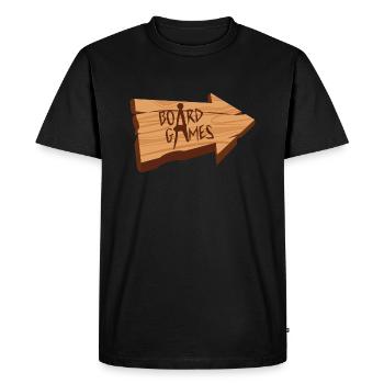 Boardgame Shirt - BOARDGAMES - Männer Premium Bio T-Shirt - Schwarz - Vorne - Nico (187cm)