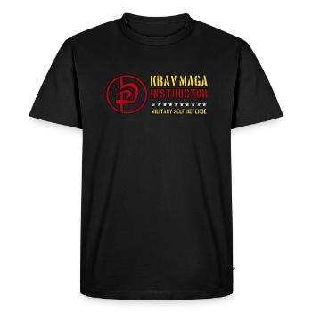 Instructeur de Krav Maga Défense des Arts Martiaux - T-shirt Premium bio Homme - noir - Devant - Nico (187cm)