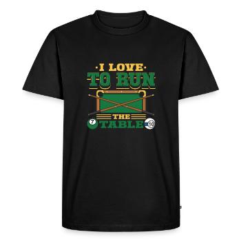 J’adore le - T-shirt Premium bio Homme - noir - Devant - Nico (187cm)