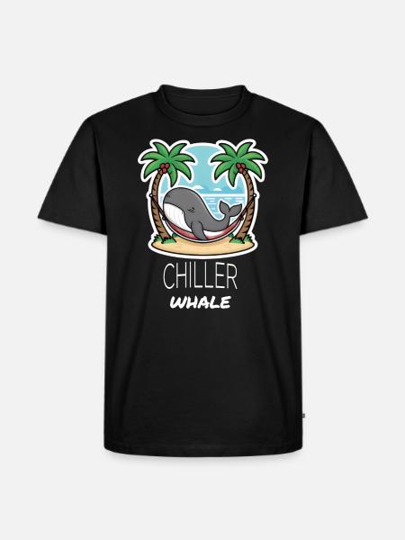 Chiller Whale - Men's Premium Organic T-Shirt - black