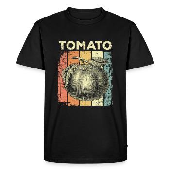 Tomate - T-shirt Premium bio Homme - noir - Devant - Nico (187cm)