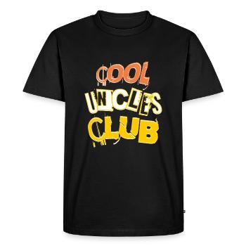 Cool Uncles Club Soon To Be Uncle Funny Saying - Men's Premium Organic T-Shirt - black - Front - Nico (187cm)