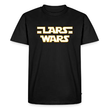 LARS WARS - Men's Premium Organic T-Shirt - black - Front - Nico (187cm)