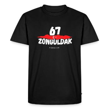 Zonguldak 67 Turquie Türkiye - T-shirt Premium bio Homme - noir - Devant - Nico (187cm)