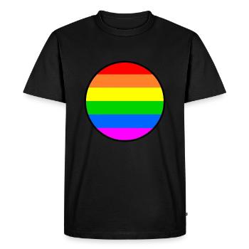Lgbtq - T-shirt Premium bio Homme - noir - Devant - Nico (187cm)